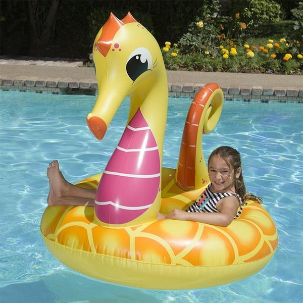 Tube Inflatable Yellow Seahorse Poolmaster 48