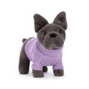 Cats And Dogs - Jellycat Sweater French Bulldog Purple 7"